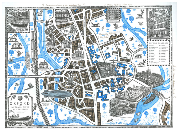 Map of Lyra's Oxford